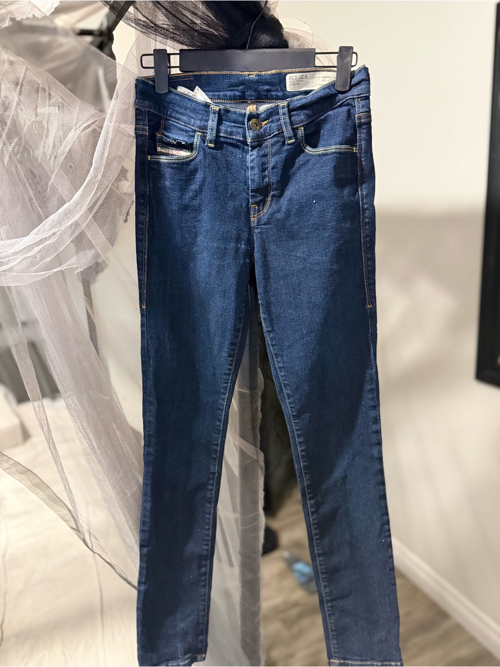 Women’s Diesel Dark Blue Stretch Slim Jeans